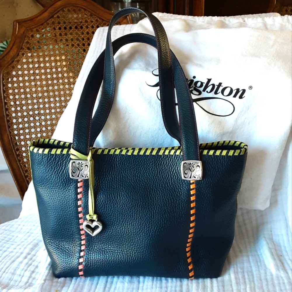 EUC Brighton Dark Blue Leather
